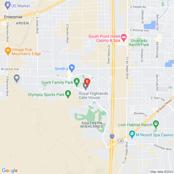 Menucopia location map: 10987 Royal Highlands St, LAS VEGAS, NV